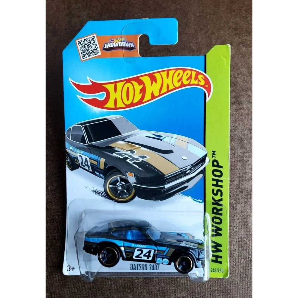 2015 Hot Wheel DATSUN 240Z HW WORKSHOP THEN NOW Black 243/250 1:64 COOPER LIP MC